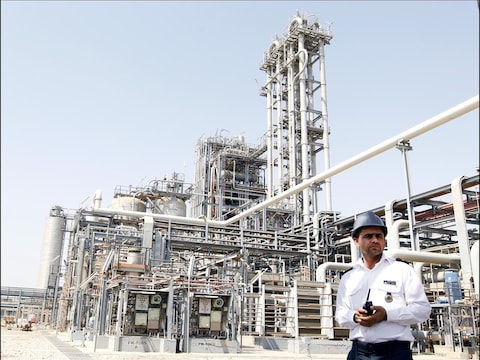 Foto ter illustratie: Een petrochemisch bedrijf in Iran.