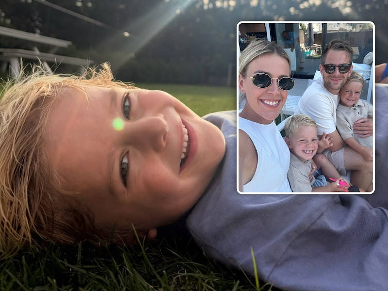 Marcel (5) uit Zoersel. Op de kleine foto is hij te zien samen met zijn ouders Julie en Sam en broertje August.
