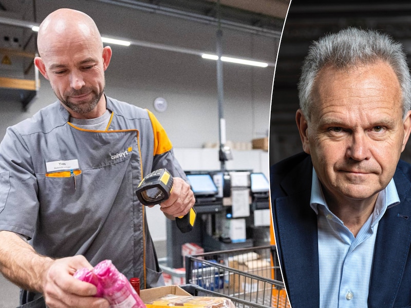 Professor Gino Van Ossel (rechts) schijnt zijn licht over de vervroegde openingsuren van Colruyt.