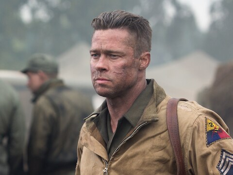 Brad Pitt in Fury.