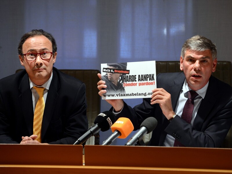 Valkeniers en Dewinter bij de lancering van de campagne.