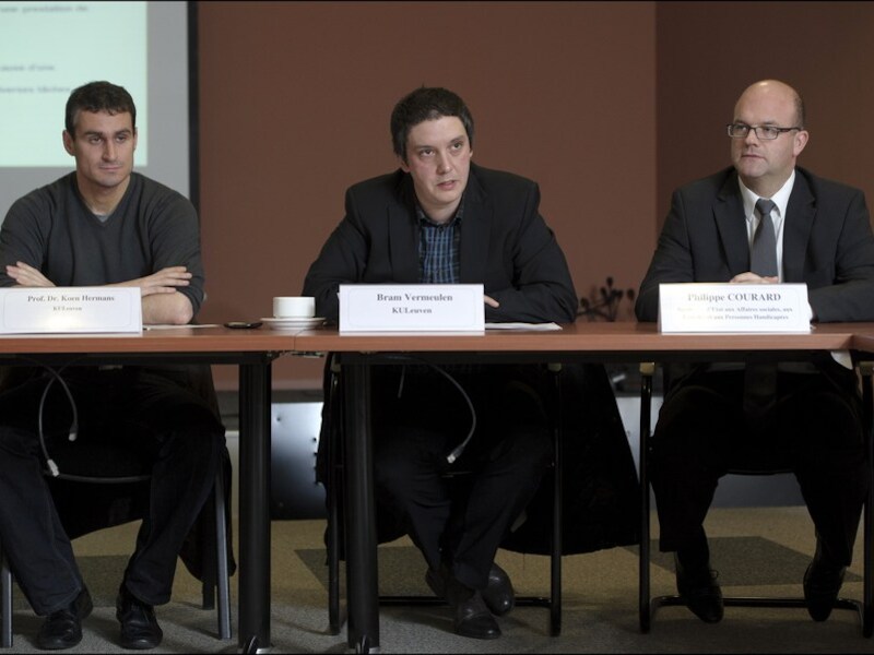 Koen Hermans, Bram Vermeulen en Philippe Courard.