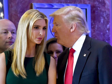 Donald Trump en zijn dochter Ivanka
