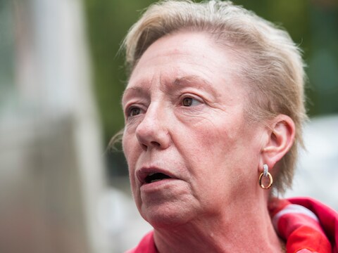 Pia Desmet, federaal secretaris van de socialistische vakbond BBTK.