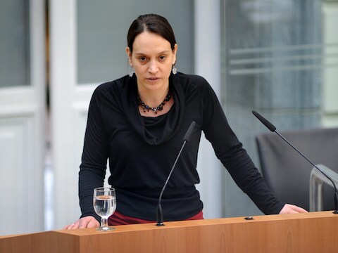 Groen-fractieleidster Elisabeth Meuleman.