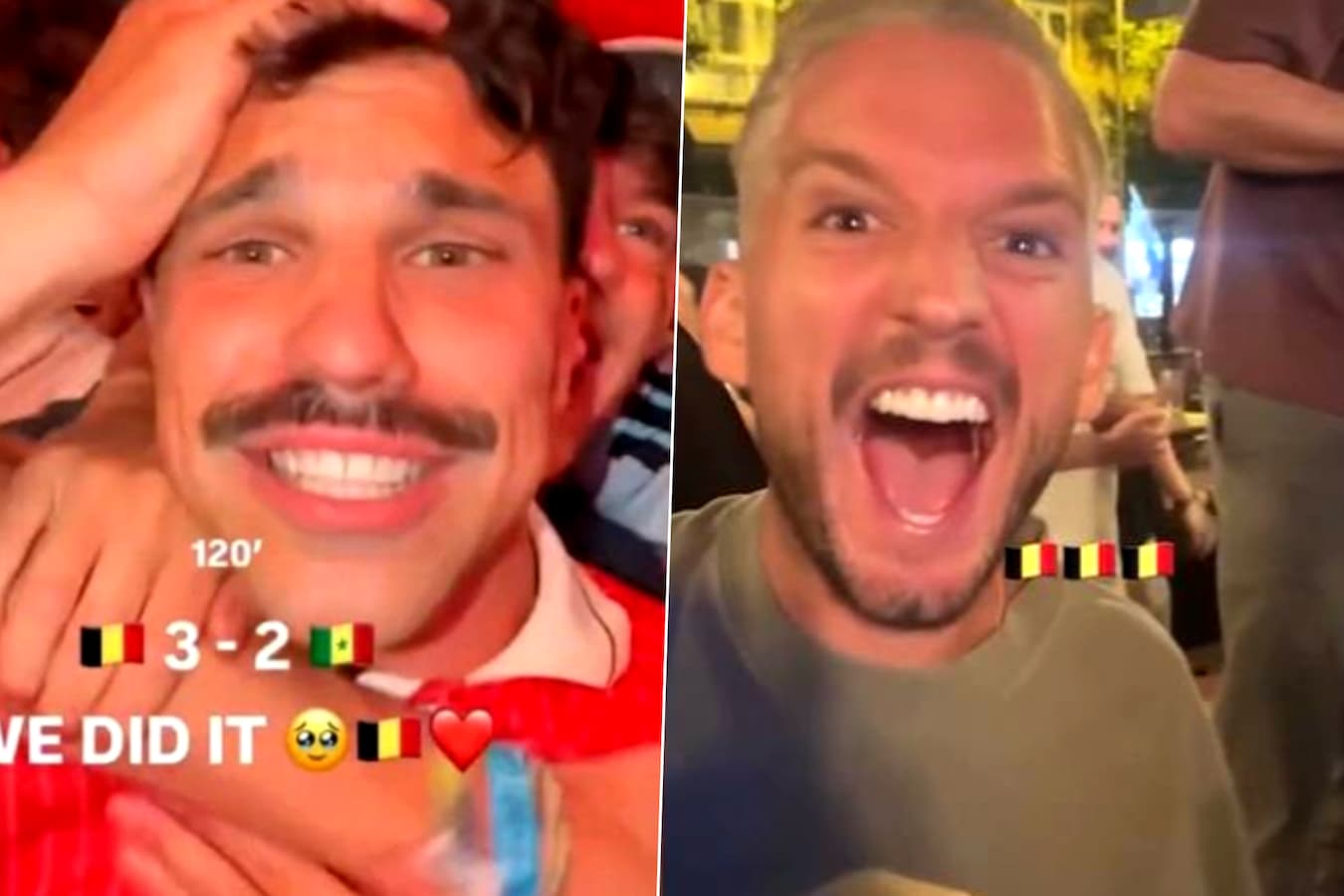 KIJK. Van ongeloof naar pure ontlading: BV's gaan uit hun dak na  spectaculaire zege van Rode Duivels | Foto | hln.be