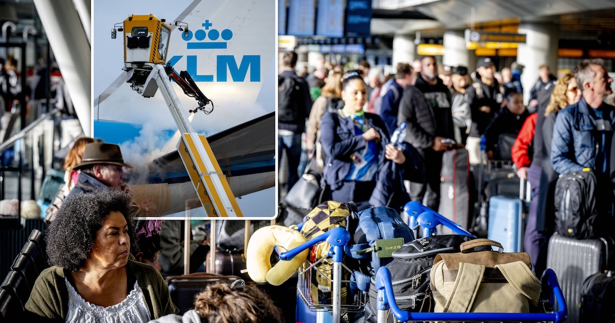 Winter veroorzaakt grote chaos: Schiphol roept op om drukke luchthaven te verlaten, morgen opnieuw 6