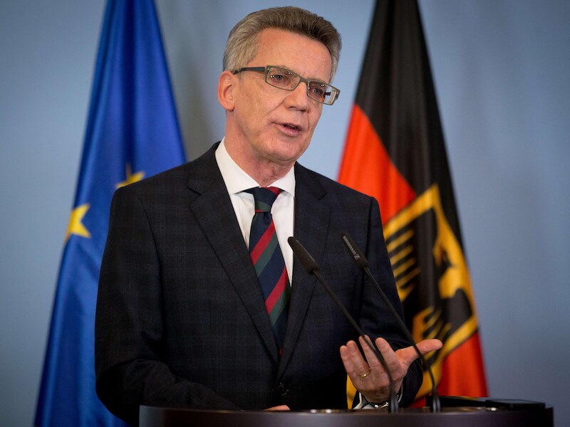 De Duitse minister van Buitenlandse Zaken Thomas de Maizière