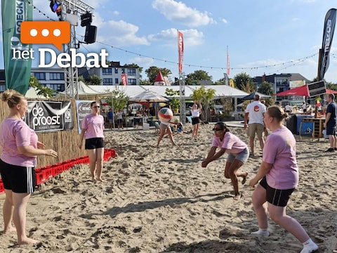 Beachvolleybal op Niel Plage.