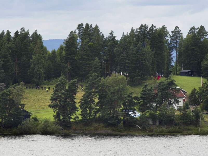 Utoya, waar Anders Behring Breivik een ware slachtpartij hield.