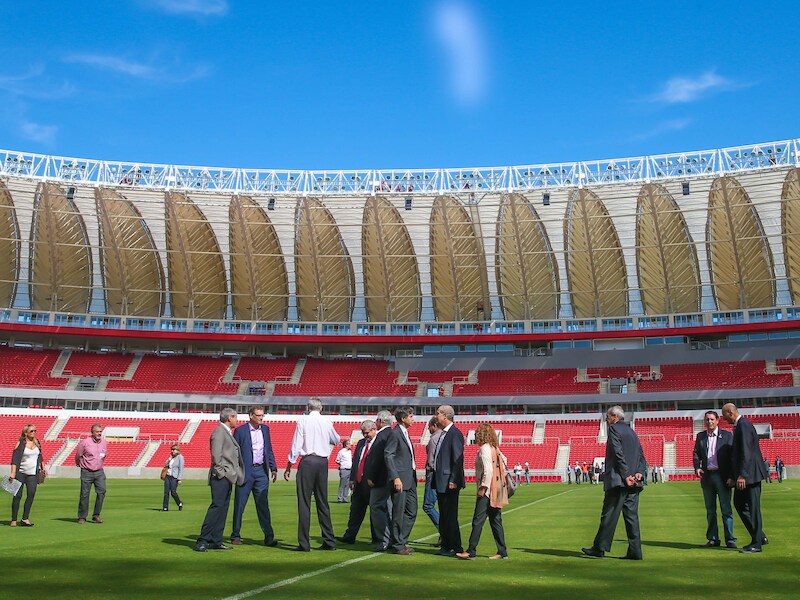 Het Beira-Rio stadion in Porto Alegre.