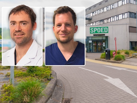 Spoedartsen Brecht De Tavernier en Laurens Heeren getuigen over de drukte op de spoeddienst.