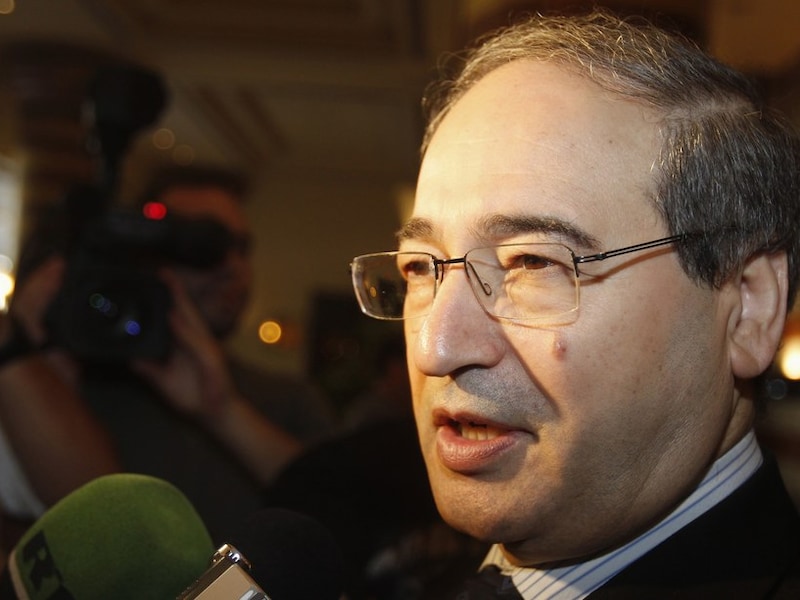 De Syrische onderminister van Buitenlandse Zaken Faisal al-Makdad.