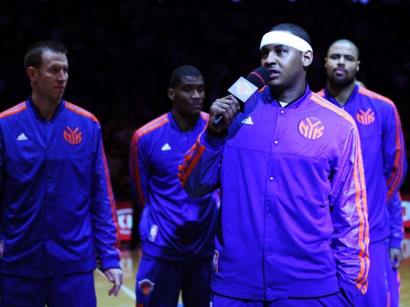 Carmelo Anthony van de New York Knicks.