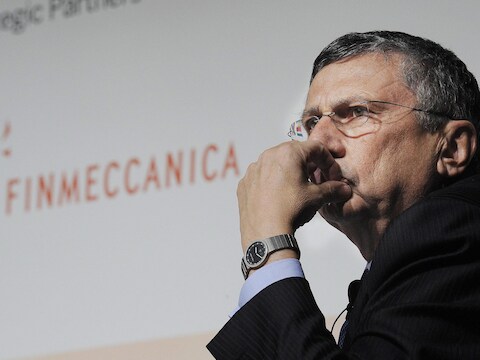 Giuseppe Orsi, eigenaar van Finmeccanica, moederbedrijf van de Fyra-bouwer AnsaldoBreda.