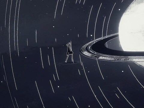 Ondanks zijn ingetogen graphics brengt 'Genesis Noir' je in kosmische taferelen.