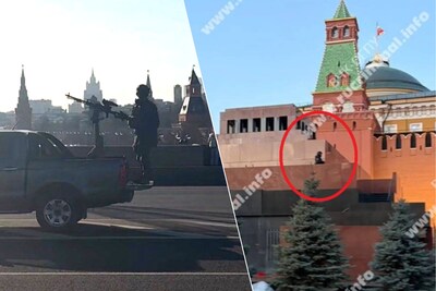 Voelt Poetin zich bedreigd? Gemaskerde en zwaarbewapende veiligheidsdiensten opgedoken op en rond Kremlin in Moskou