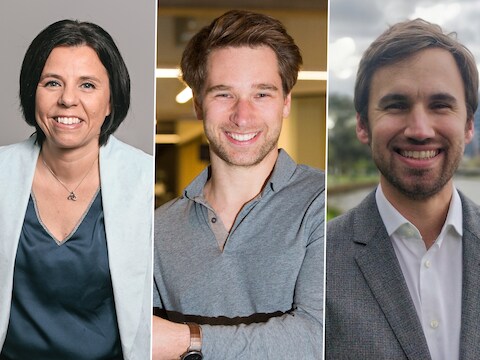 Crypto-experten Gwen Busseniers, Levi Haegebaert en Gertjan Verdickt.