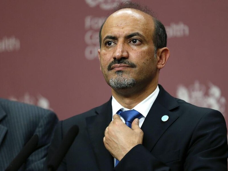 Leider van de Syrische oppositie Ahmad Jarba.