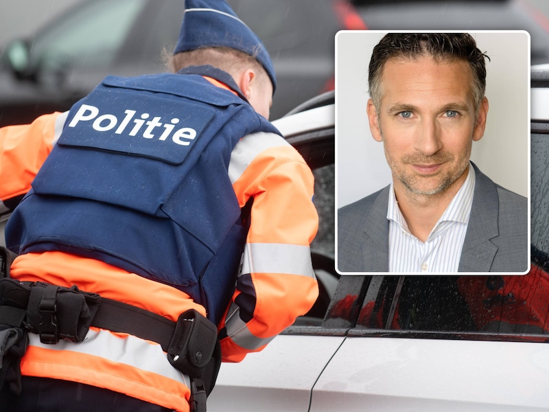 De politie kan binnen een jaar ook controleren op ketamine achter het stuur. Inzet: Stef Willems van Vias.