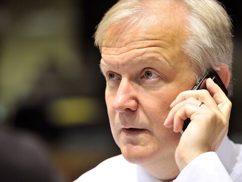 Eurocommissaris van Economische en Monetaire Zaken, Olli Rehn.