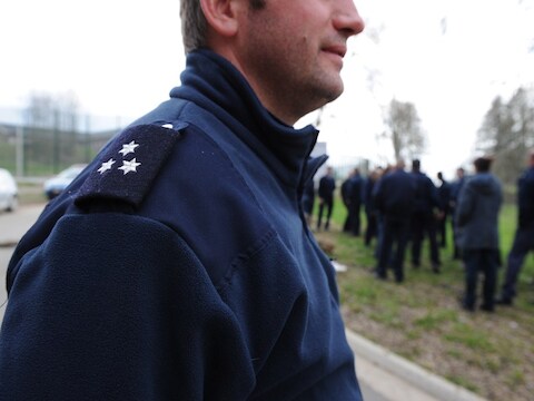 Cipiers staken aan de gevangenis van Saint-Hubert;
