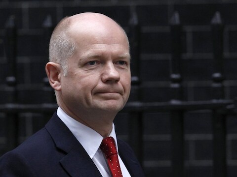De Britse minister van Buitenlandse Zaken William Hague.