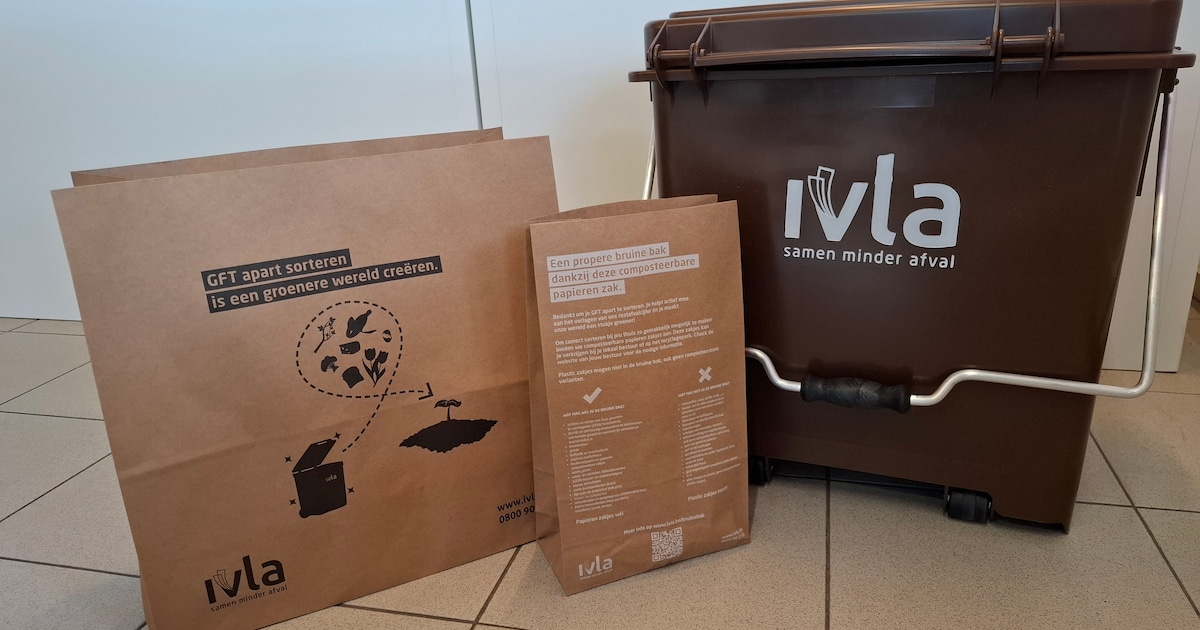 IVLA introduceert nieuwe papieren GFT-zakken van 40 liter | Regio | HLN.be