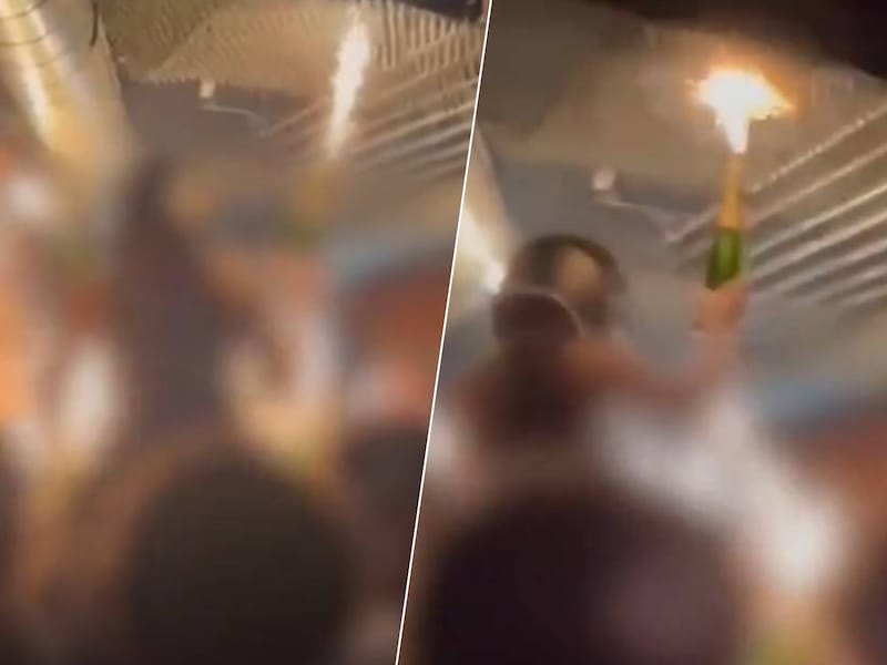 Screenshots uit de nieuwe video over de brand in Crans-Montana.