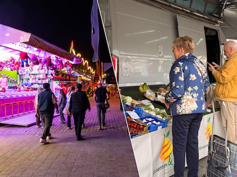 De attracties van Hasselt Kermis worden opgesteld op het Kolonel Dusartplein, de vaste locatie van de wekelijkse markt.