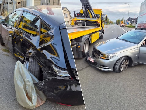 Een slapende bestuurder rijdt een geparkeerde wagen aan langs de Grote Baan in Lovendegem.