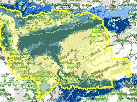 Vlaamse regering duidt watergevoelig openruimtegebied aan in Rotselaar.