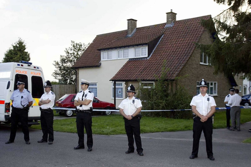 Het huis van Huntley, waar hij de moorden pleegde.