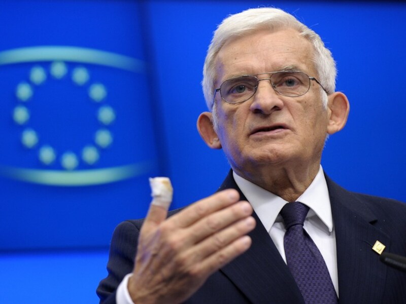 Europees Parlementsvoorzitter Jerzy Buzek.