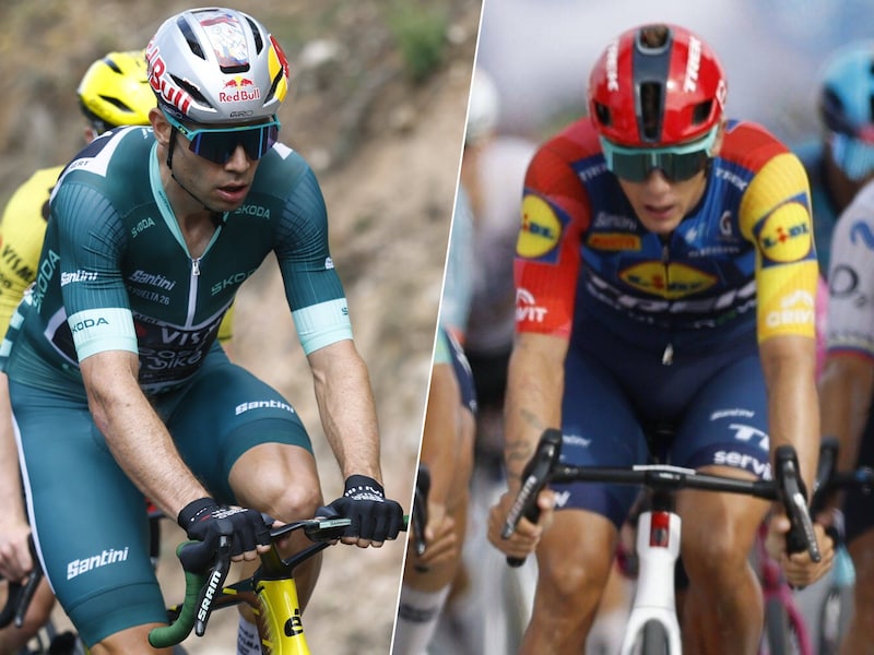 Thibau Nys (derde) en Wout van Aert (vierde) delen teleurstelling: “Alle ploegen wilden ons uitroken”