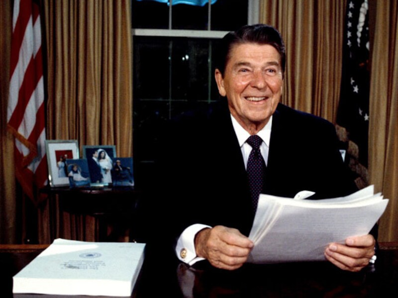 Hemler had genoeg van president Reagan (foto).