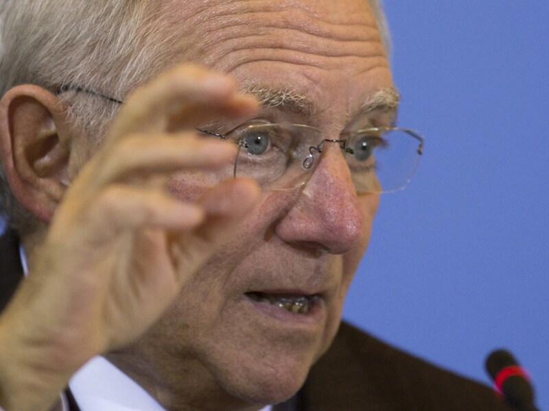 Duits minister van Financiën Wolfgang Schäuble.
