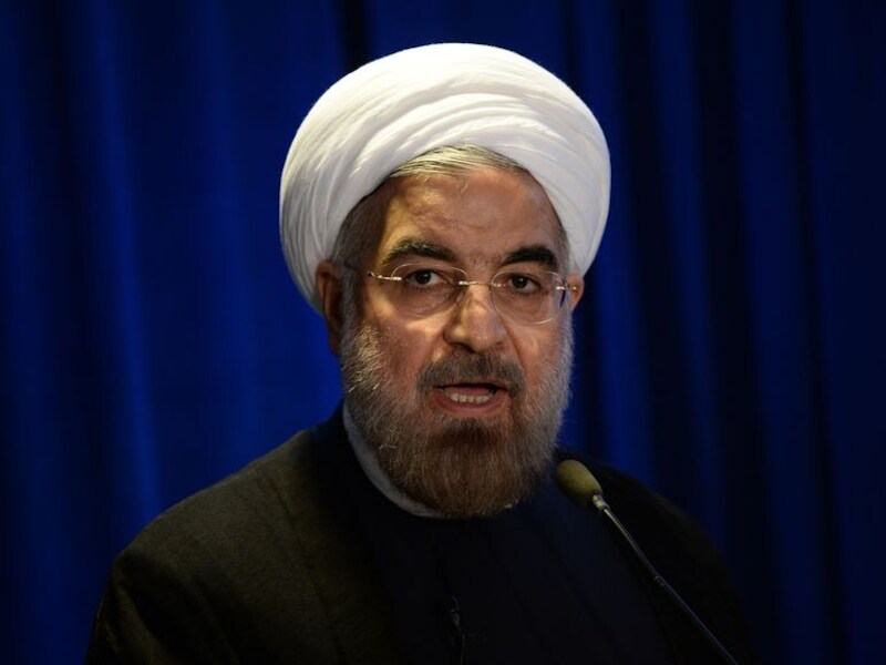 De nieuwe, gematigde Iraanse president Hassan Rouhani.