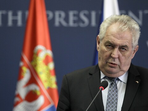 De Tsjechische president Milos Zeman.