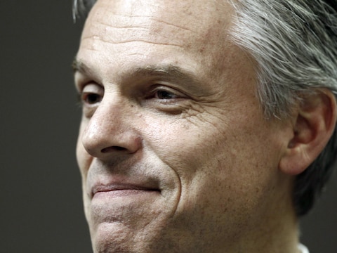Jon Huntsman is net als rivaal Mitt Romney getrouwd met zijn jeugdliefde, nog iets dat de twee gemeen hebben.