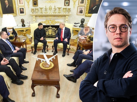 Zelensky en Trump, dinsdag in het Witte Huis. Anderhalf jaar na Trumps uithaal liggen de kaarten helemaal anders.