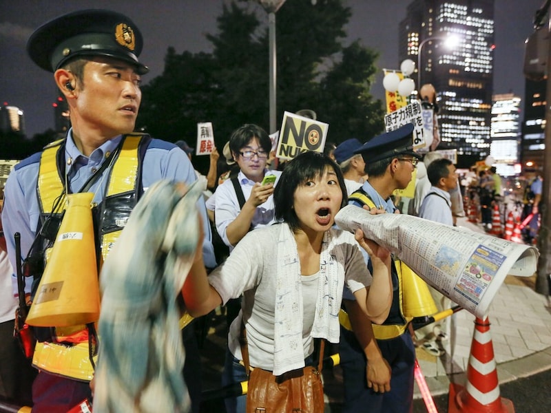 Japanners hebben hun buik vol van kernenergie.
