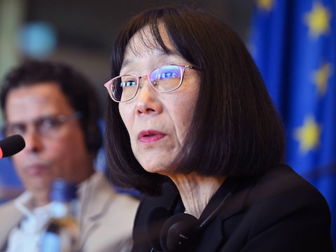 Archiefbeeld. De voorzitter van het (ICC), de Japanse Tomoko Akane, in Den Haag. (19/03/25)