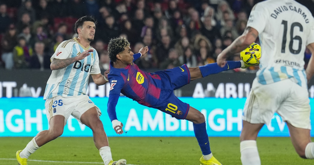 KIJK. Lamine Yamal op z’n best: met geweldige omhaal bezorgt hij FC Barcelona vlotte zege