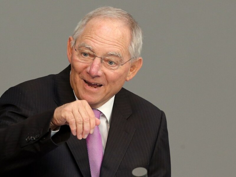 Duitse minister van Financiën Wolfgang Schäuble