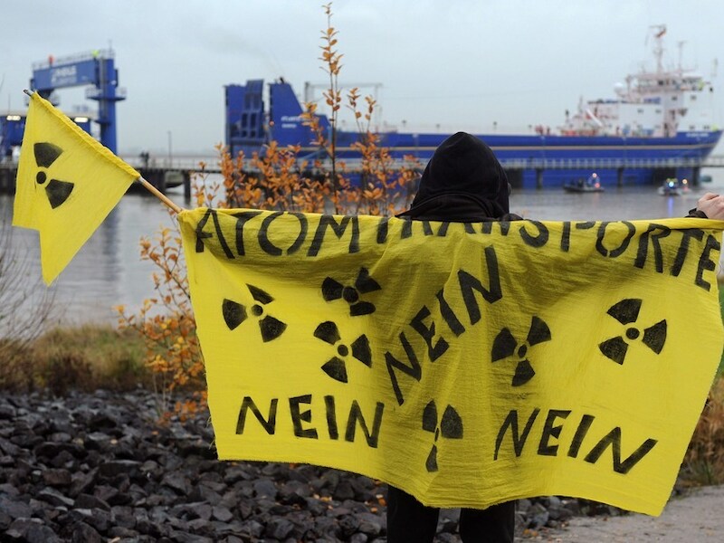 Duitse demonstrant tegen kernenergie