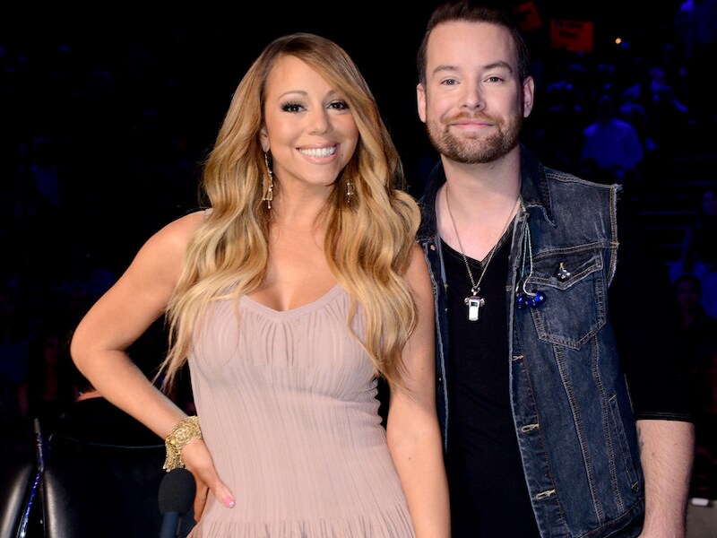 Mariah Carey en American Idol uit 2008 David Cook.
