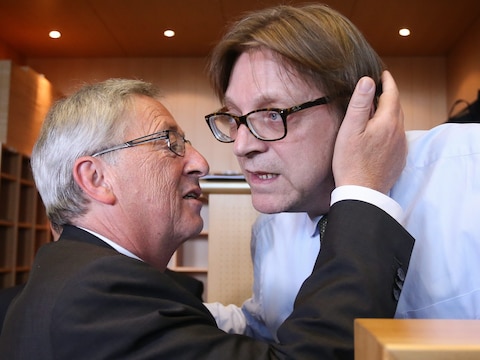 Jean-Claude Juncker en Guy Verhofstadt.