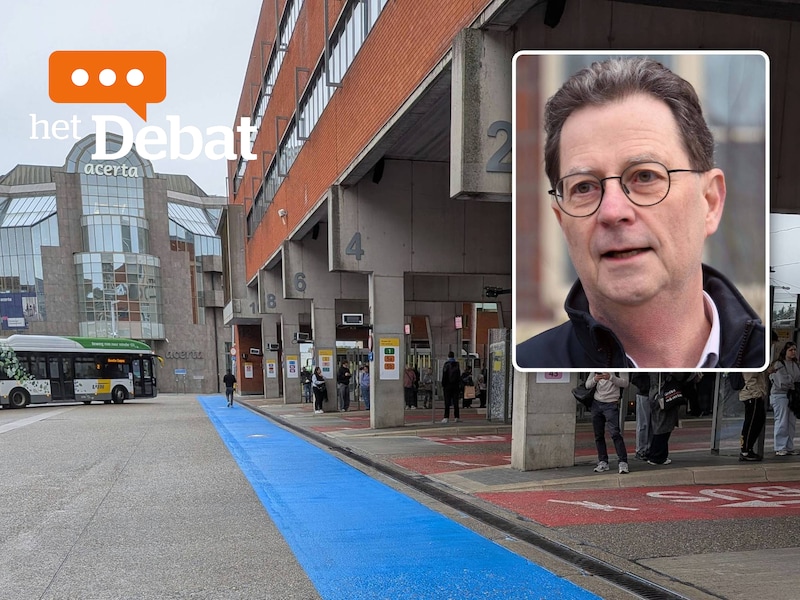 De groene markering is sinds kort een blauwe geworden en dat zou de veiligheid moeten verhogen volgens schepen Dirk Vansina.