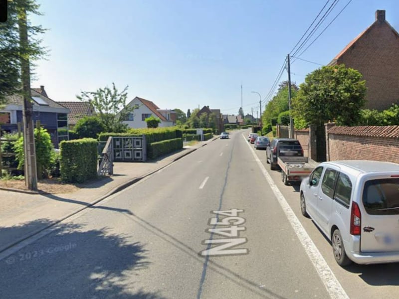 De Dorpsstraat in Horebeke.